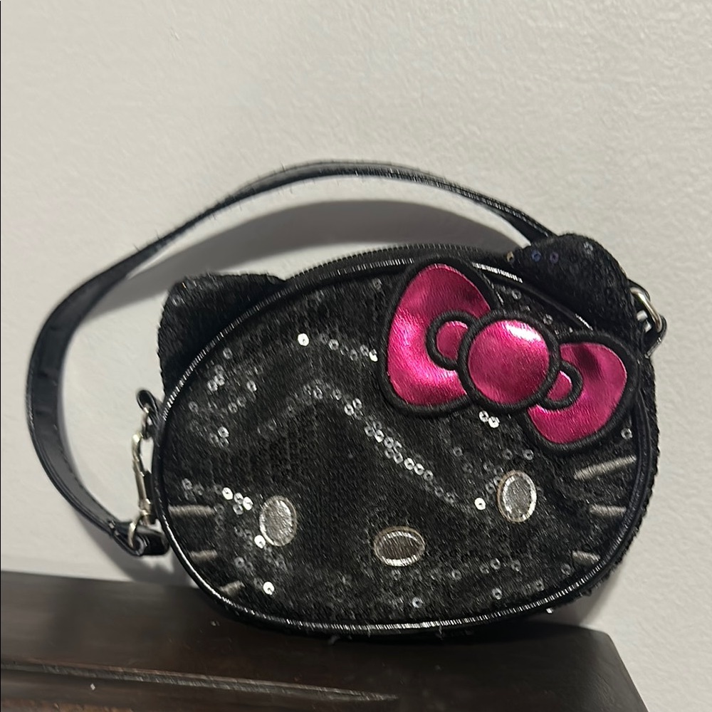 Hello Kitty Black and Pink Sequin Bag